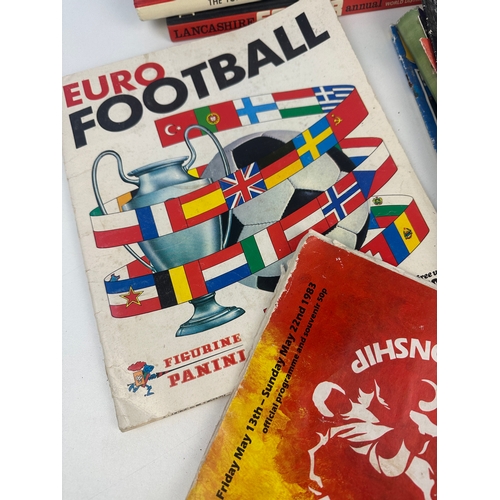 687 - Vintgae Football Annuals, Sticker Book and Programmes