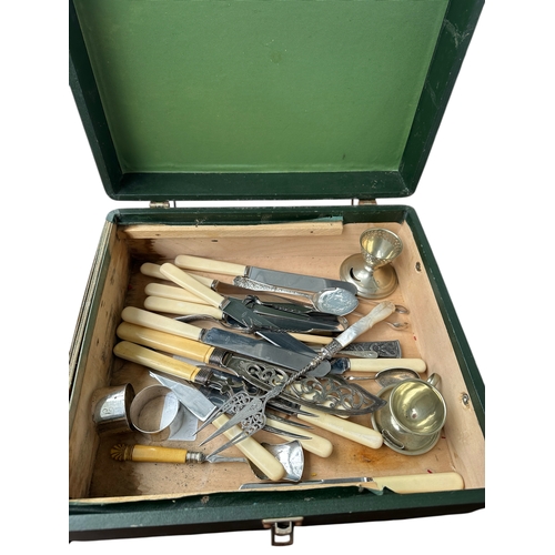 685 - Box of Vintage and Antique Flatware and EPNS Items