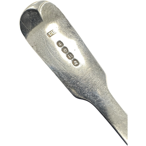 219 - Georgian Hallmarked Silver Serving Spoon. London 1812 by Thomas Richards. 66.78g