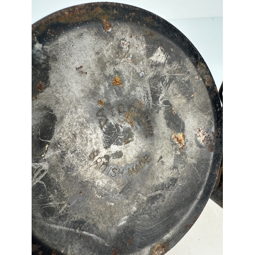 378 - Pair of Vintage Battery Operated Railway Lanterns by Stadium England