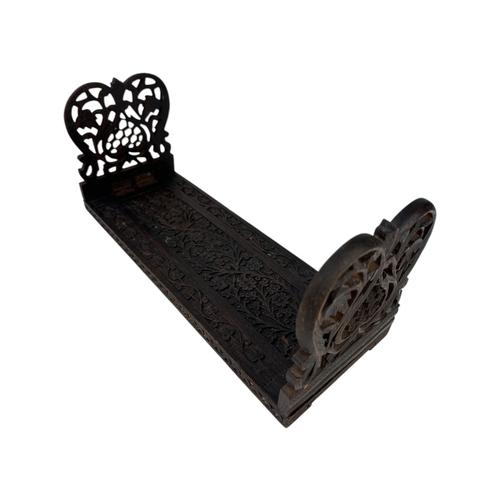 379 - Carved Wooden Book Slide