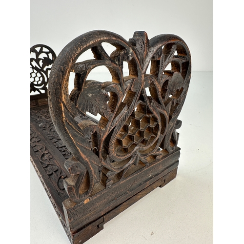 379 - Carved Wooden Book Slide