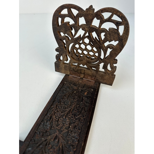 379 - Carved Wooden Book Slide