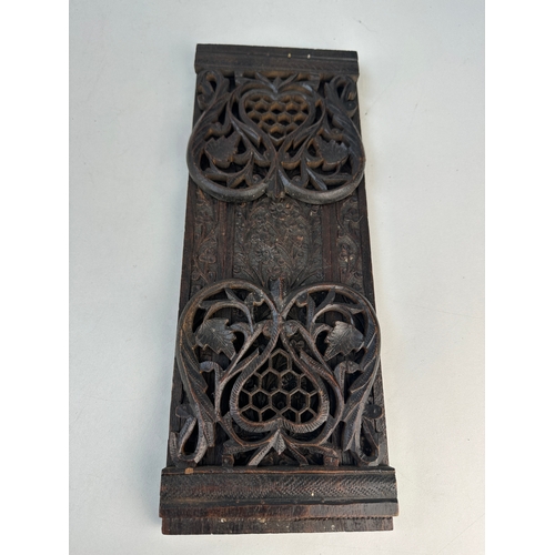 379 - Carved Wooden Book Slide