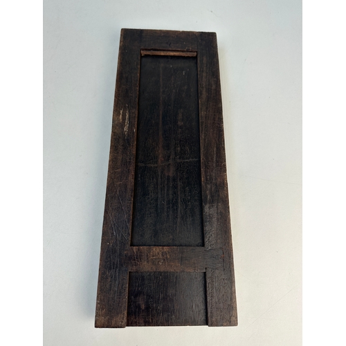 379 - Carved Wooden Book Slide