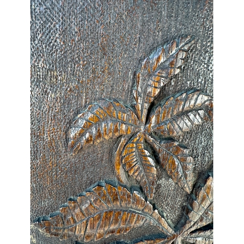380 - Antique Carved Oak Panel