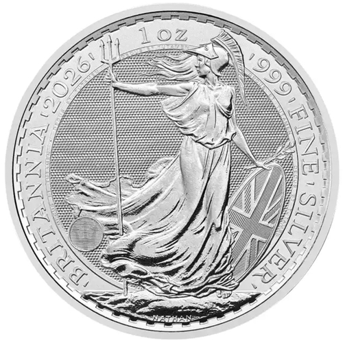 185 - 2026 1oz Fine Silver Britannia Coin.