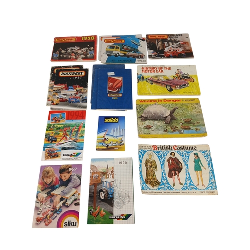 571 - Quantity of Mostly 1970s and 1980s Diecast Catalogues including Matchbox with Group of Brooke Bond P... 