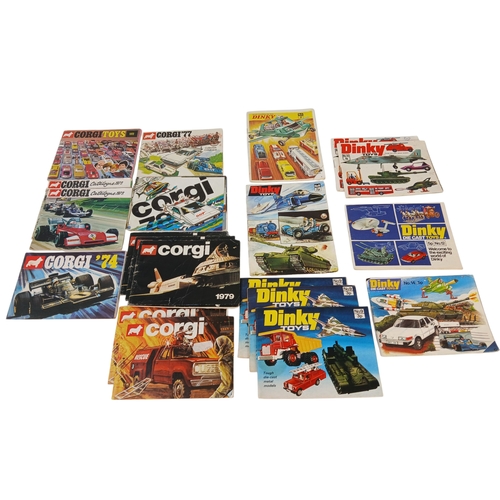 572 - Quantity of Mostly 1970s and 1980s Diecast Catalogues including Corgi and Dinky – some duplicates