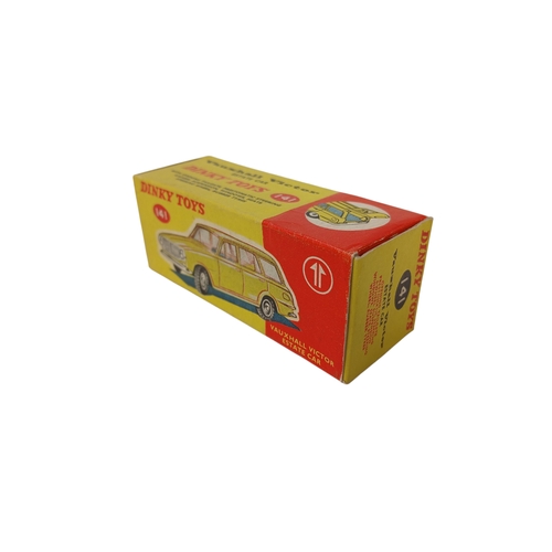 558 - Boxed Dinky Toys 141 Vauxhall Victor Estate in pale yellow with blue interior