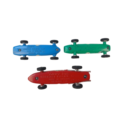 561 - Group of 3 Boxed Dinky Racing Cars including 240 Cooper, 241 Lotus and 242 Ferrari