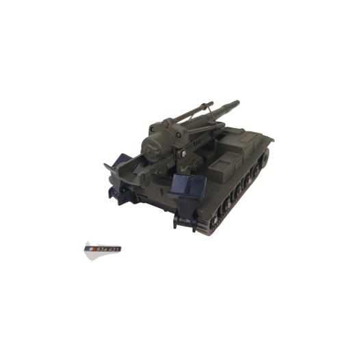 564 - Boxed French Dinky Toys 813 Canon de 155 Automoteur with Camouflage Netting