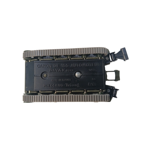 564 - Boxed French Dinky Toys 813 Canon de 155 Automoteur with Camouflage Netting