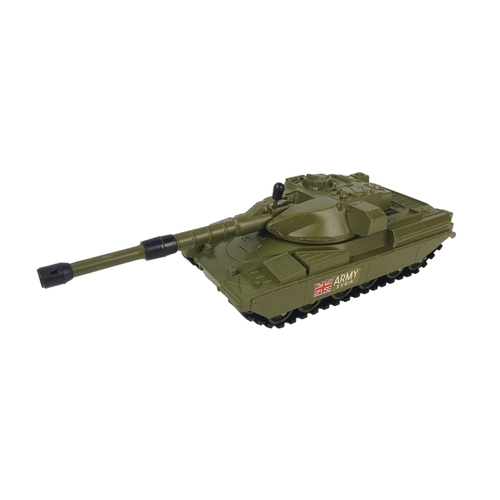 566 - Boxed Dinky Toys 616 AEC Artic Transporter with Chieftain Tank – netting and shells present