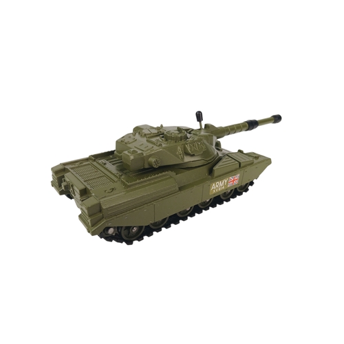 566 - Boxed Dinky Toys 616 AEC Artic Transporter with Chieftain Tank – netting and shells present