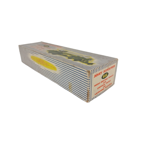 567 - Boxed Dinky Supertoys 666 Missile Erecting Vehicle with Corporal Missile and Launching Platform – in... 