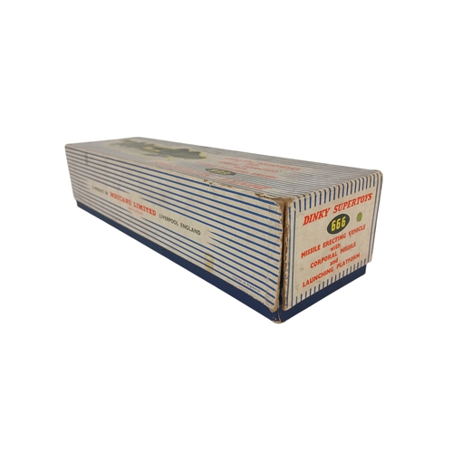 567 - Boxed Dinky Supertoys 666 Missile Erecting Vehicle with Corporal Missile and Launching Platform – in... 