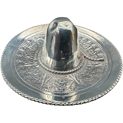 228 - 925 Silver Miniature Sombrero. 20.41g