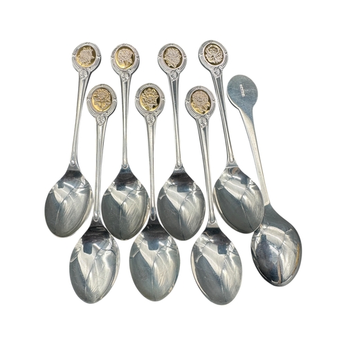 230 - Hallmarked Silver Tea Spoons, Sheffield 1978, 219g