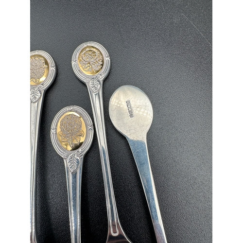 230 - Hallmarked Silver Tea Spoons, Sheffield 1978, 219g