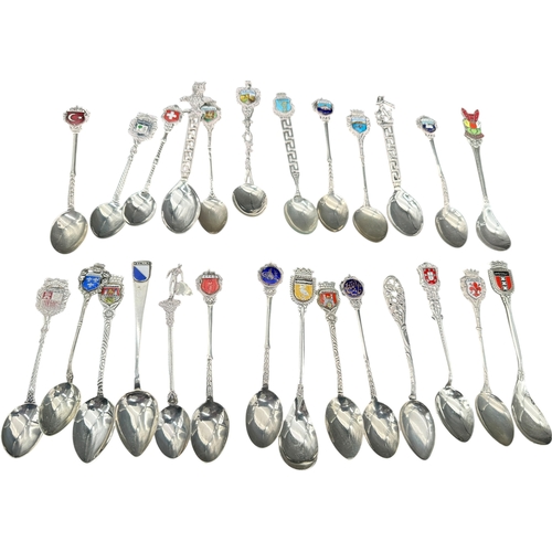 231 - Silver Content Souvineer Spoons, 800, 830 & 900. 244g