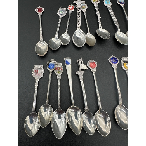 231 - Silver Content Souvineer Spoons, 800, 830 & 900. 244g