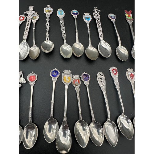 231 - Silver Content Souvineer Spoons, 800, 830 & 900. 244g