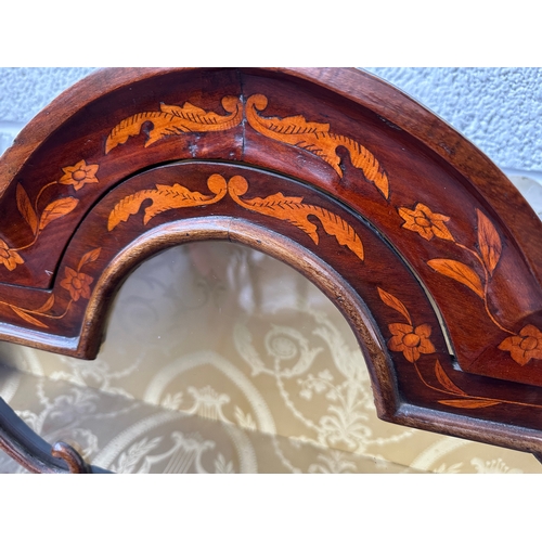28 - Antique Dutch Walnut and Marquetry Wall Display Cabinet  - 89cm wide...