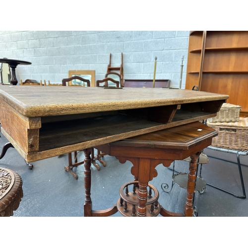 51 - Vintage School Desk Top - 101 x 36cm...