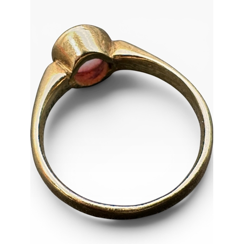 56 - Nine Carat Gold Ring set with Opal. Size N. 3.07g...
