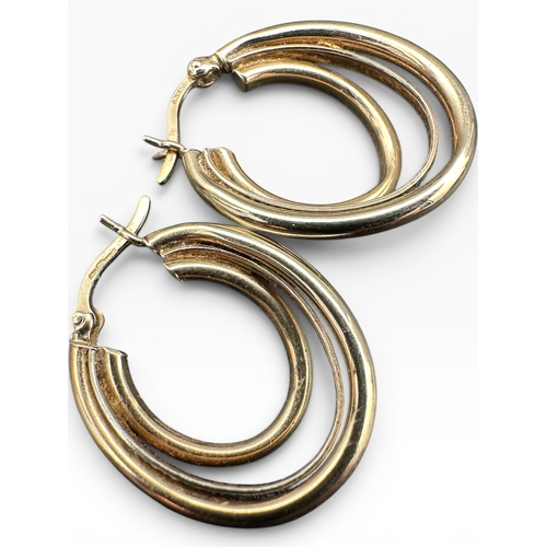 22 - Pair of Nine Carat Gold Earrings. 2.53g...