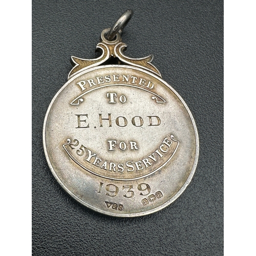 20 - 'Imperial Chemical Industries Limited' Hallmarked Silver and Enamel 25 Year Service Medal. 19.51g...