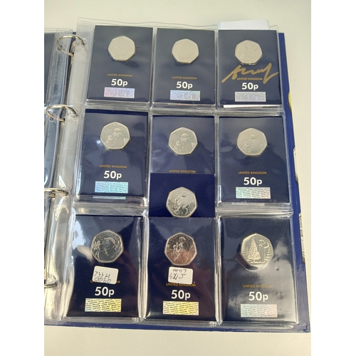 463 - Collection of Approximately 65 Commemorative 50p, £1 and £5 Coins in Change Checker Binder including... 