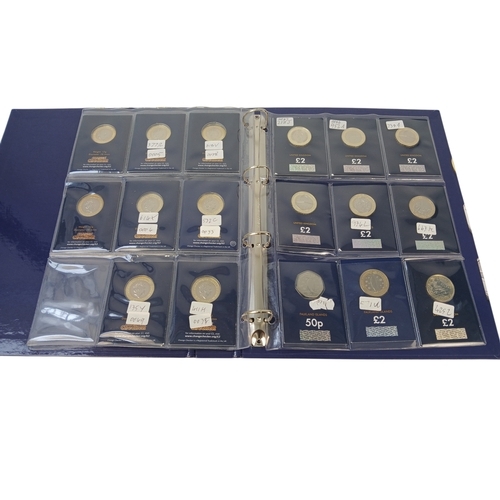 464 - Collection of Approximately 20 Commemorative £2 Coins In Change Checker Binder