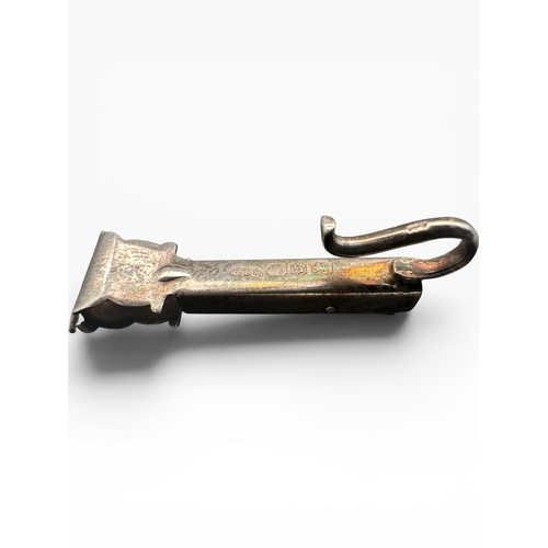 23 - Victorian Hallmarked Silver Napkin Clip...