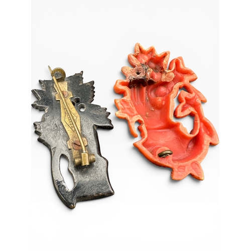 27 - Two Victorian Hand Brooches...