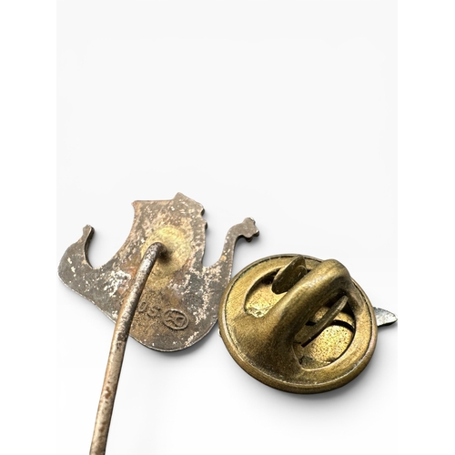 34 - Vintage Norwegian Silver and Enamel Polar Bear Pin Stamped 'Opro 925' and an Norwegian Silver Viking...
