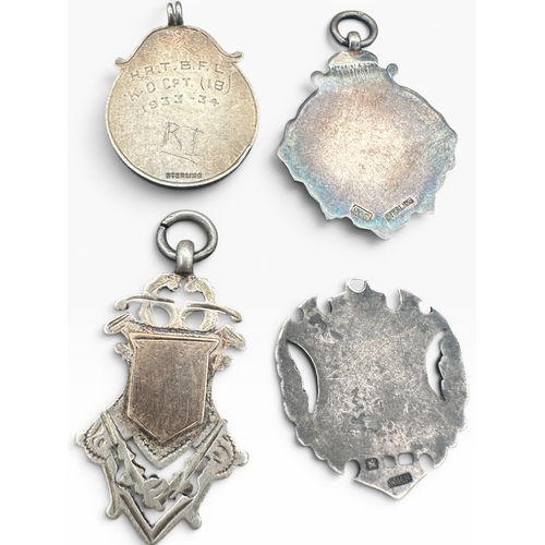 39 - Group of Four Silver Fobs. 30.7g...