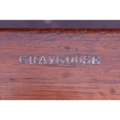 132 - A Regency mahogany secretaire breakfront library bookcase, by Graygoose, first quarter 19th century,... 