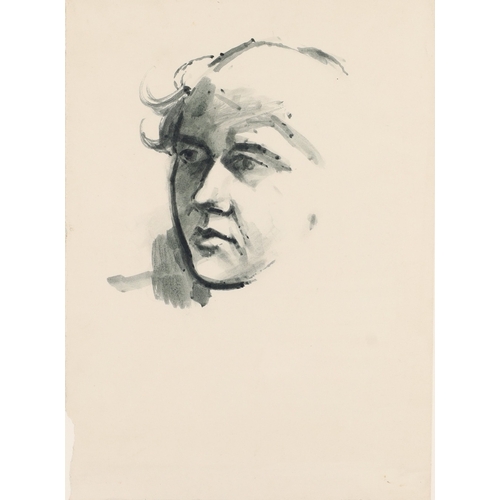 1066 - James William Winterbottom, 
British 1924-2005 -  

Portrait; 

ink wash on paper, 38 x 28.2 cm (ARR... 