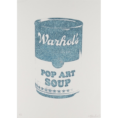 1278 - William Blanchard, 
British 21st Century- 

Pop Art soup, 2013; 

screenprint in colours with glitte... 