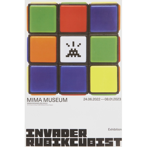 1297 - Invader,
French b.1969-

Invader Rubikcubist, 2023;

five offset lithographs in colour on wove,
prod... 