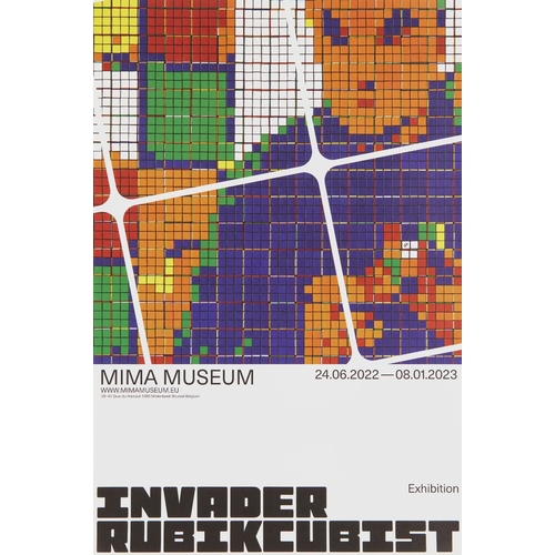 1297 - Invader,
French b.1969-

Invader Rubikcubist, 2023;

five offset lithographs in colour on wove,
prod... 