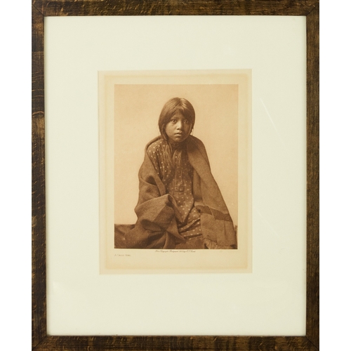262 - Edward S. Curtis, American, 1868-1952, A Taos Girl, c.1905, photogravure, from North American Indian... 
