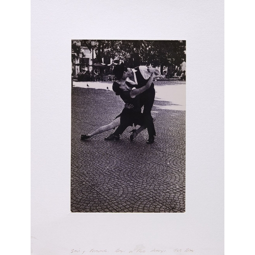 263 - Maria Adriana Lasso,Spanish 20th/ 21st Century,Ines y Fernando. Tango en Plaza Domingo. San Telm... 