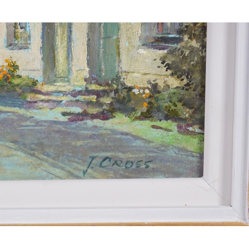 1258 - P. JACK CROSS, CIRCA 1970 Town scene, Oil on canvas