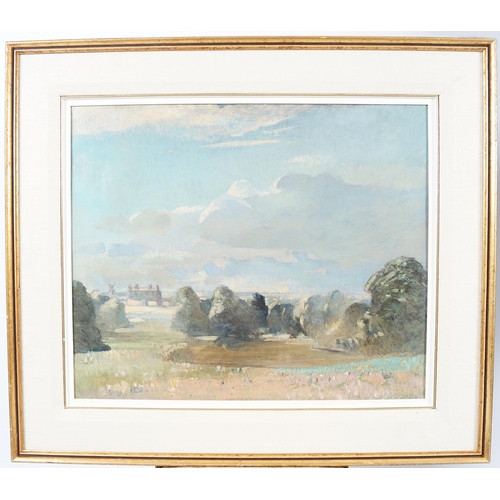 1259 - ENGLISH SCHOOL, CIRCA 1910 Tranquil landscape, Oil on canvas