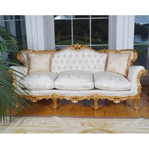 143 - ROCOCO CARVED GILTWOOD SUITE