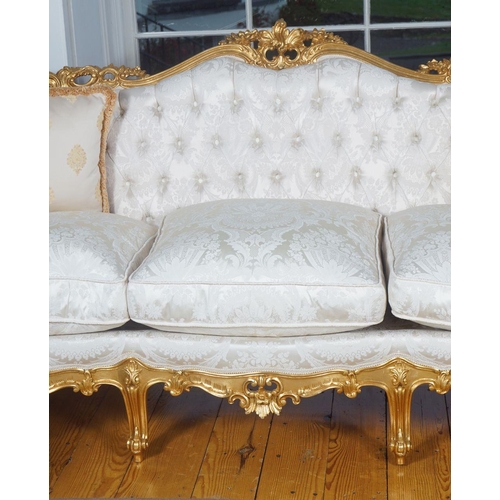 143 - ROCOCO CARVED GILTWOOD SUITE