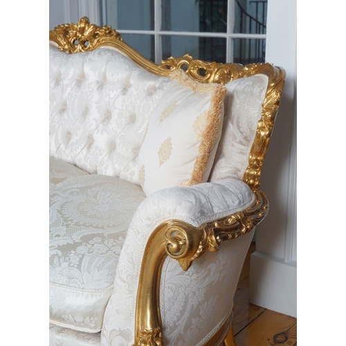 143 - ROCOCO CARVED GILTWOOD SUITE